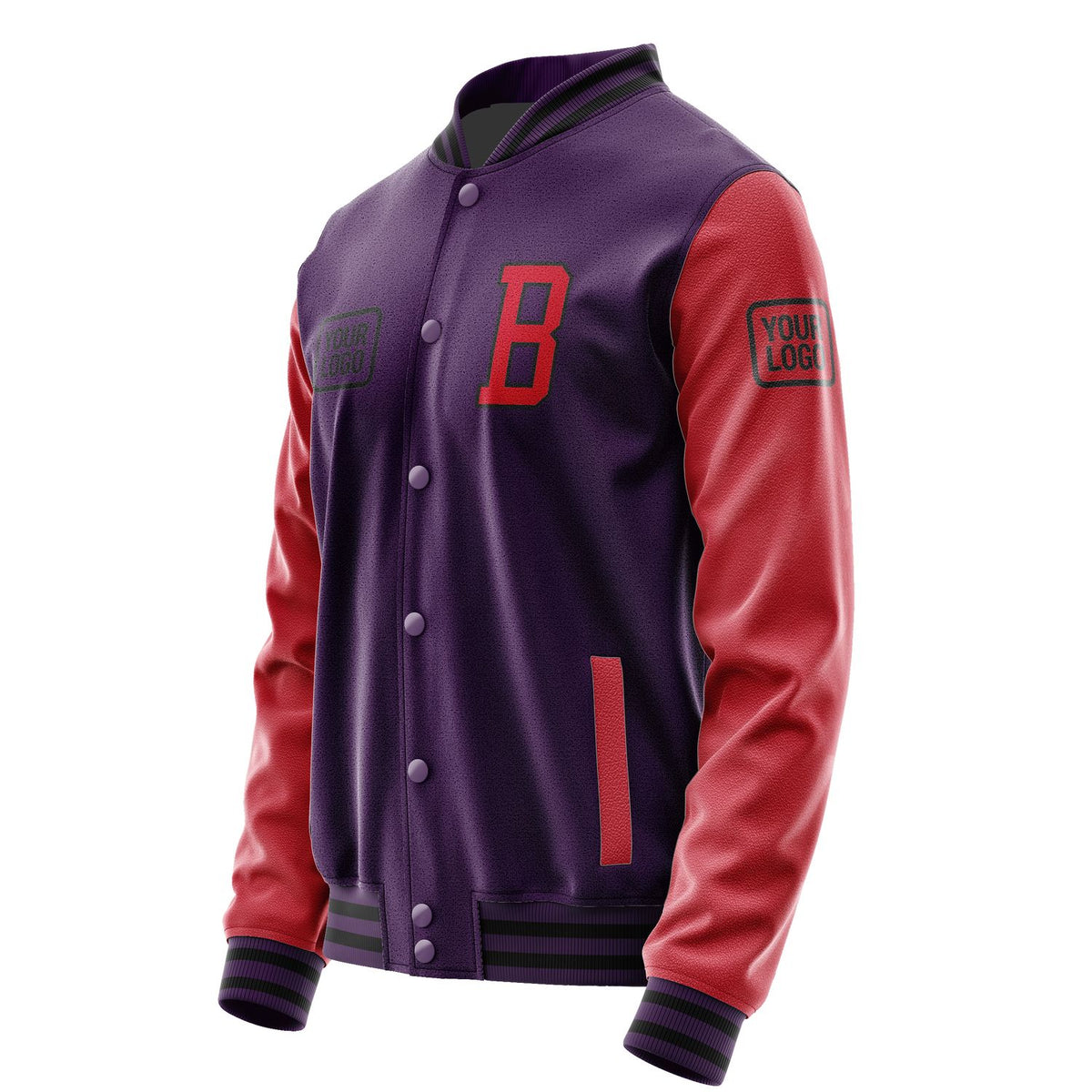 Custom Purple Red Jacket JA070714071717141417