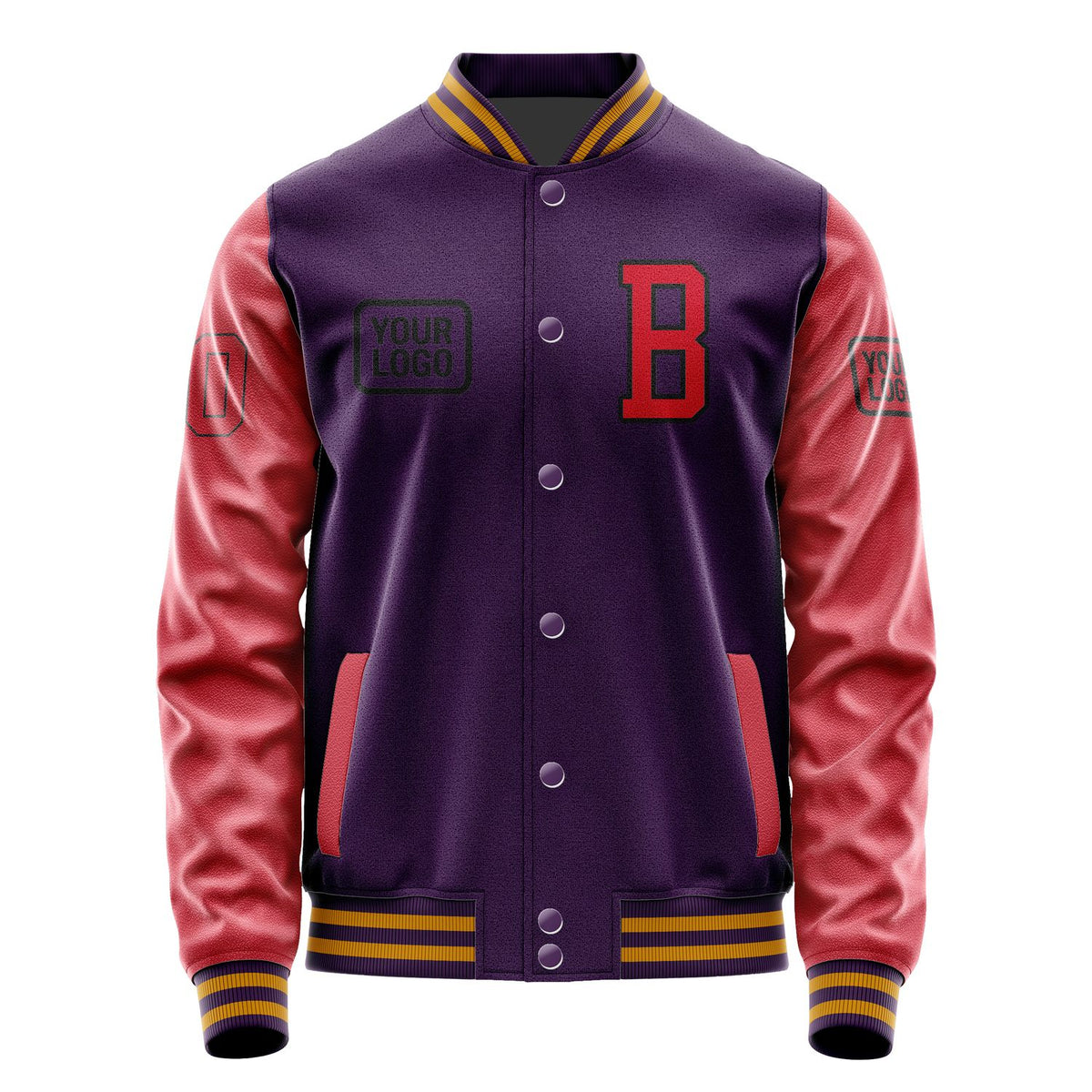 Custom Purple Red Jacket JA070714071917141417