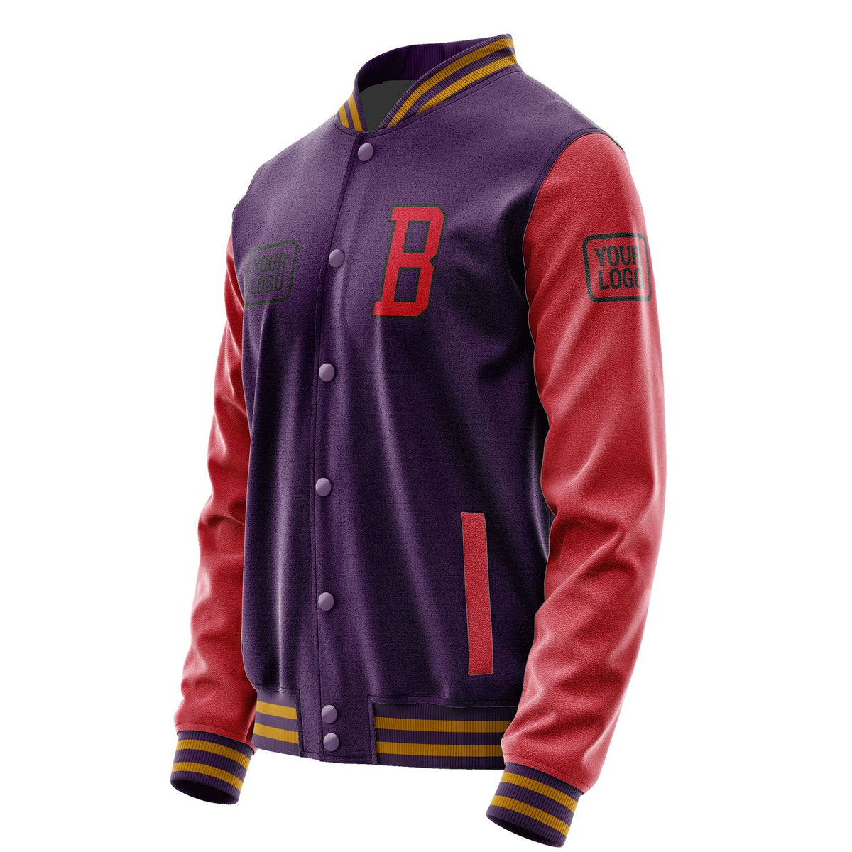 Custom Purple Red Jacket JA070714071917141417