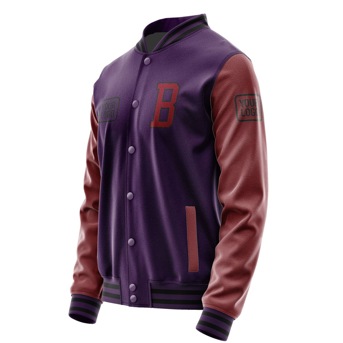 Custom Purple Crimson Red Jacket JA070715071717151517