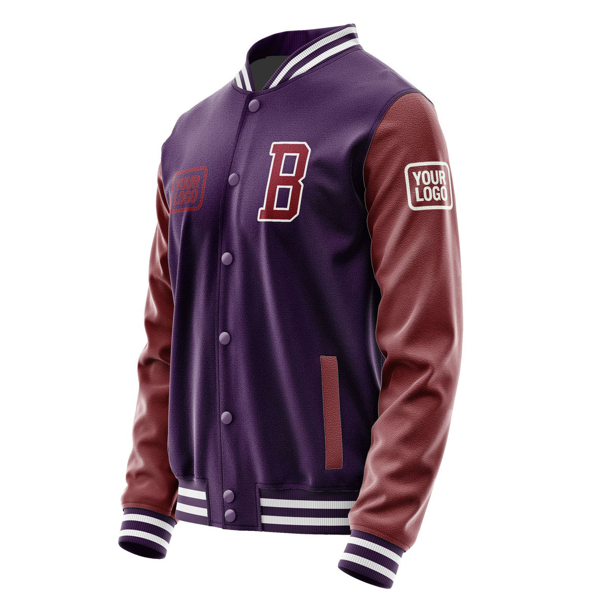 Custom Purple Crimson Red Jacket JA070715071818151518