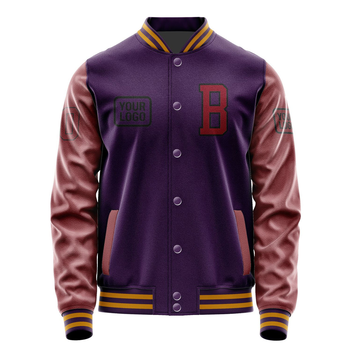 Custom Purple Crimson Red Jacket JA070715071917151517