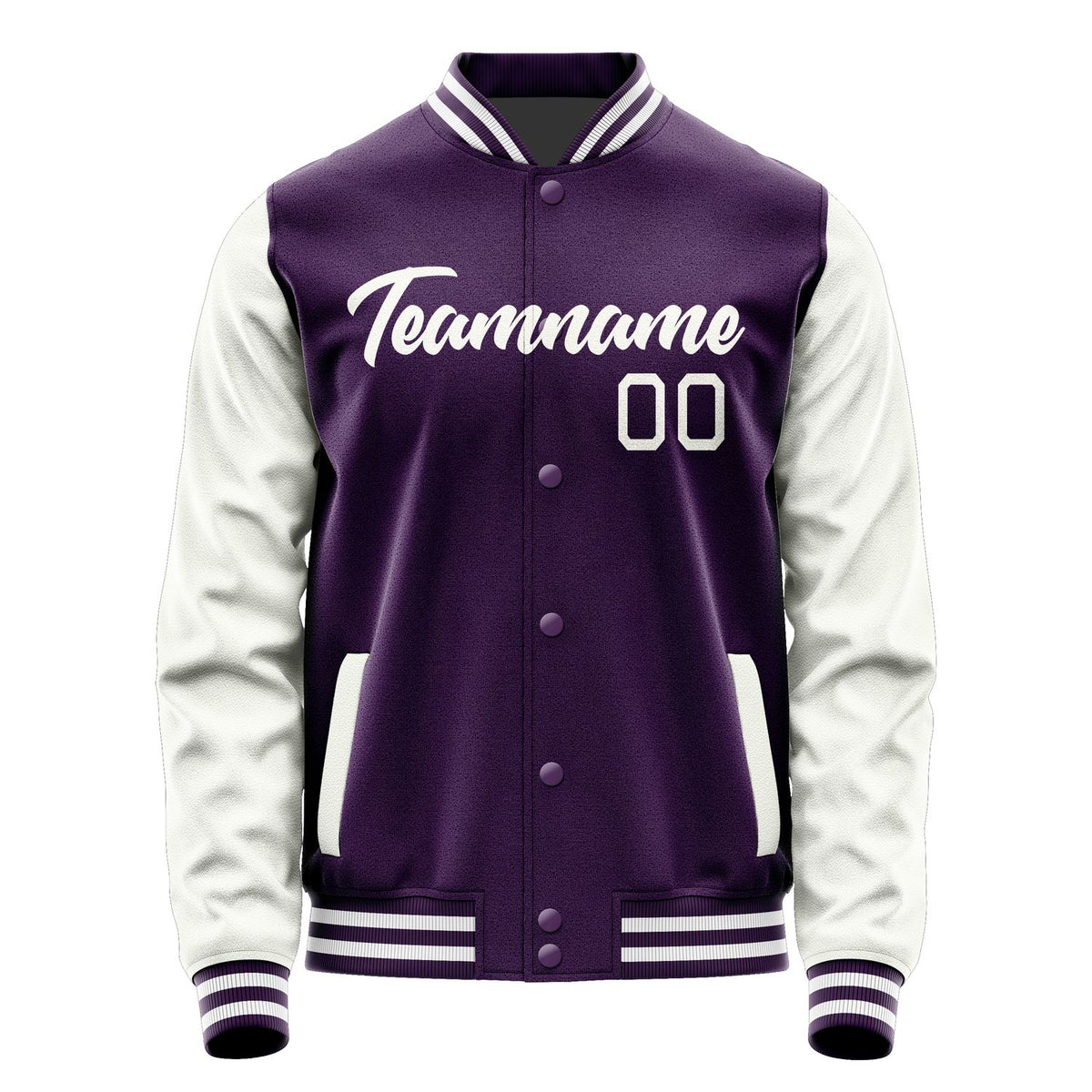 Custom Purple White Jacket JA0707180717B21718