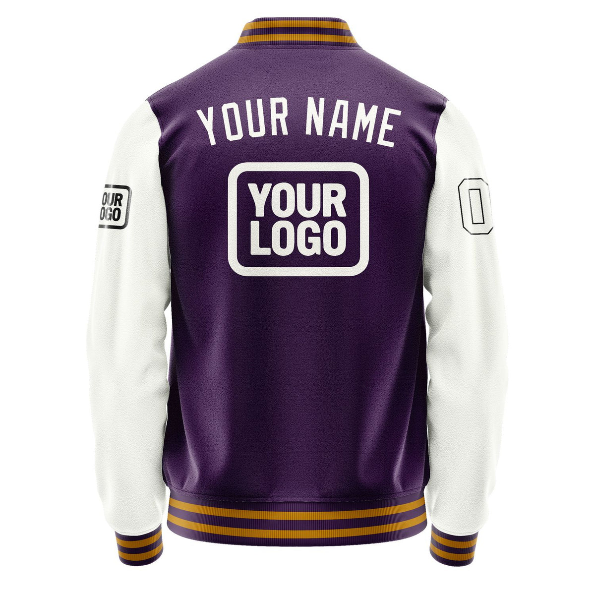 Custom Purple White Jacket JA070718071917181817