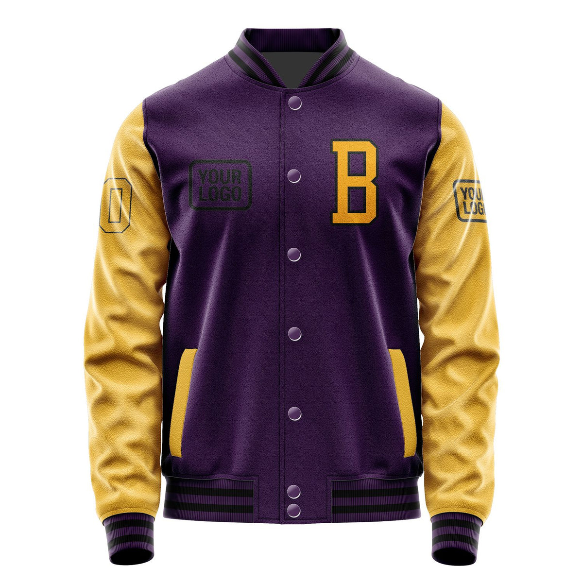 Custom Purple Yellow Jacket JA070719071717191917