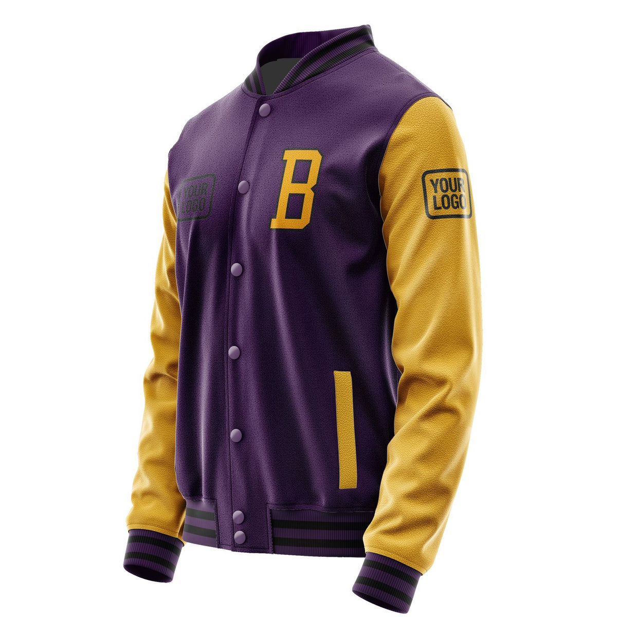 Custom Purple Yellow Jacket JA070719071717191917