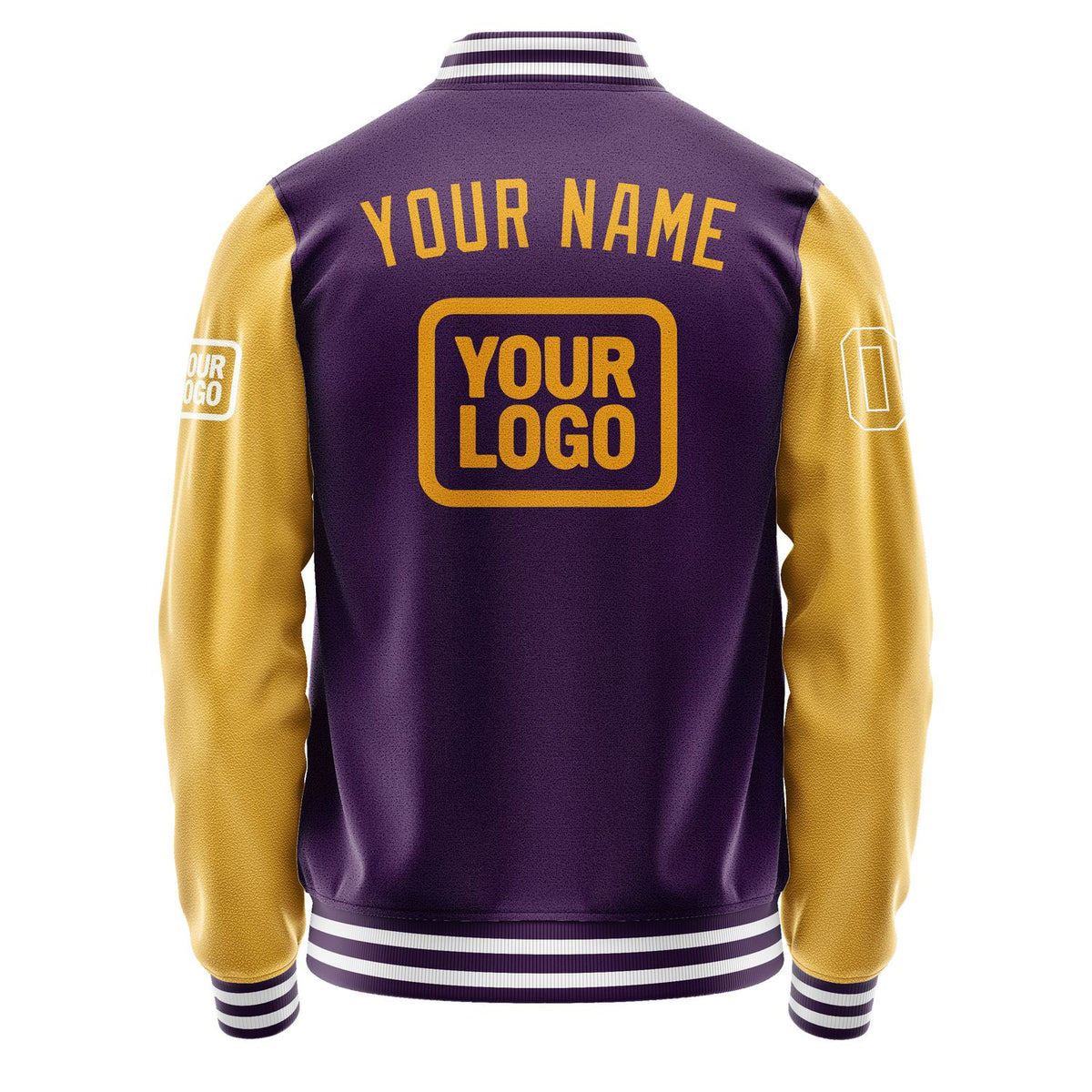 Custom Purple Yellow Jacket JA070719071818191918