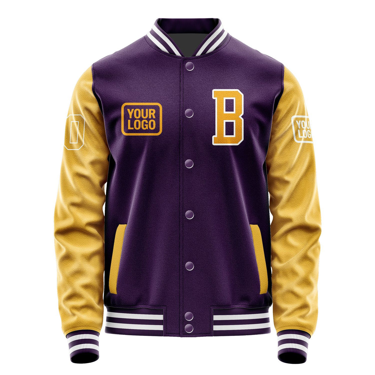 Custom Purple Yellow Jacket JA070719071818191918