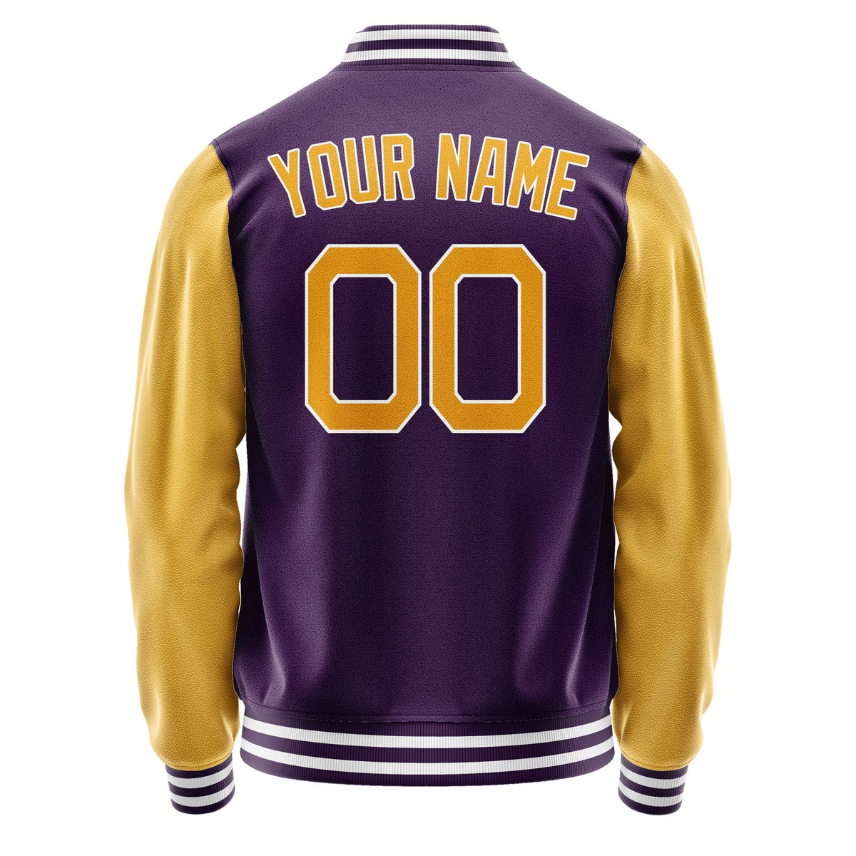 Custom Purple Yellow Jacket JA0707190717B21719