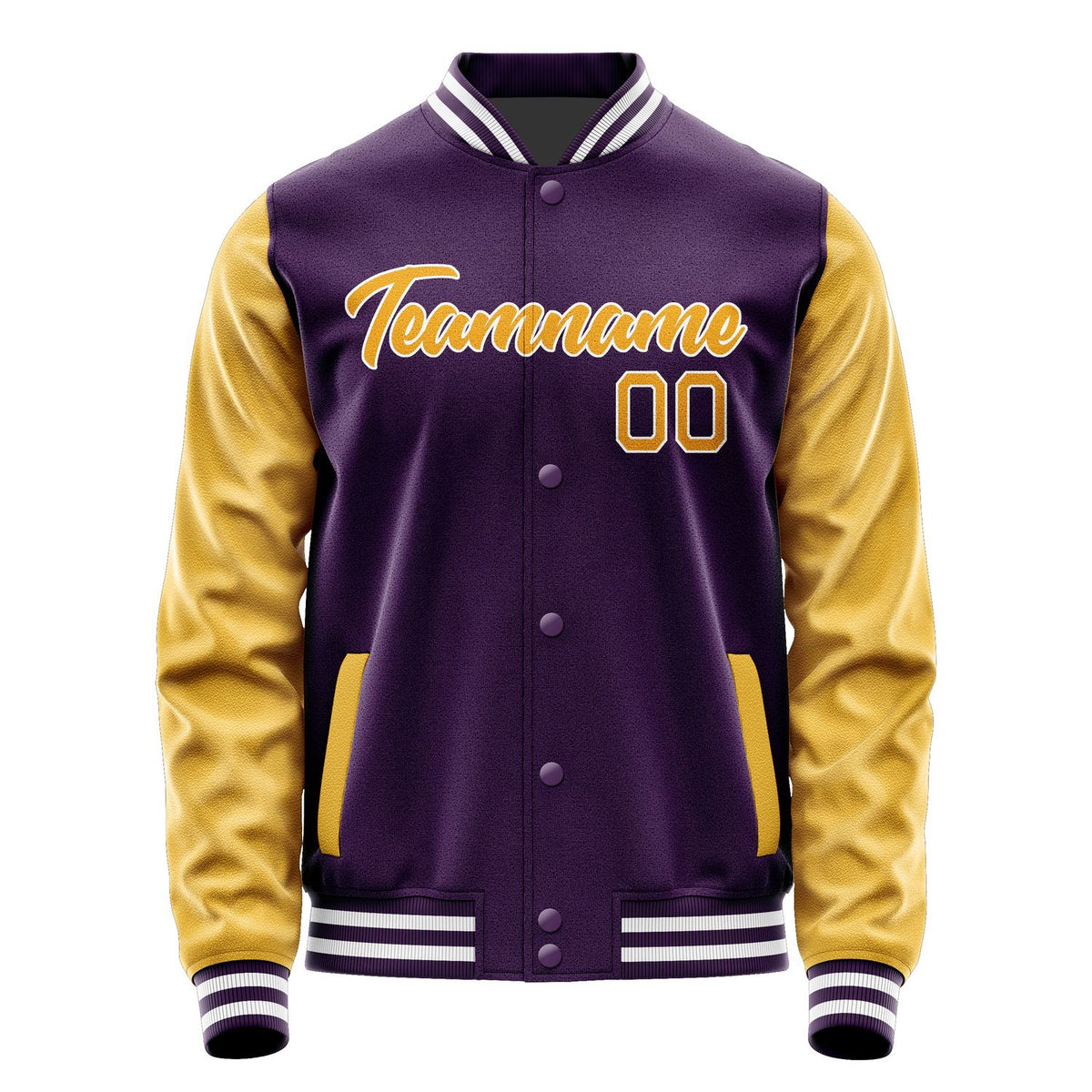 Custom Purple Yellow Jacket JA0707190717B21719