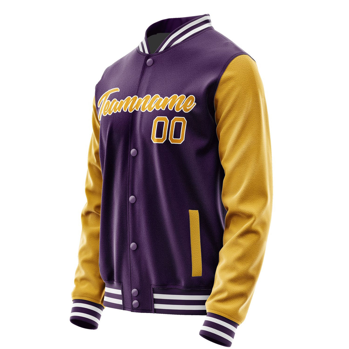 Custom Purple Yellow Jacket JA0707190717B21719