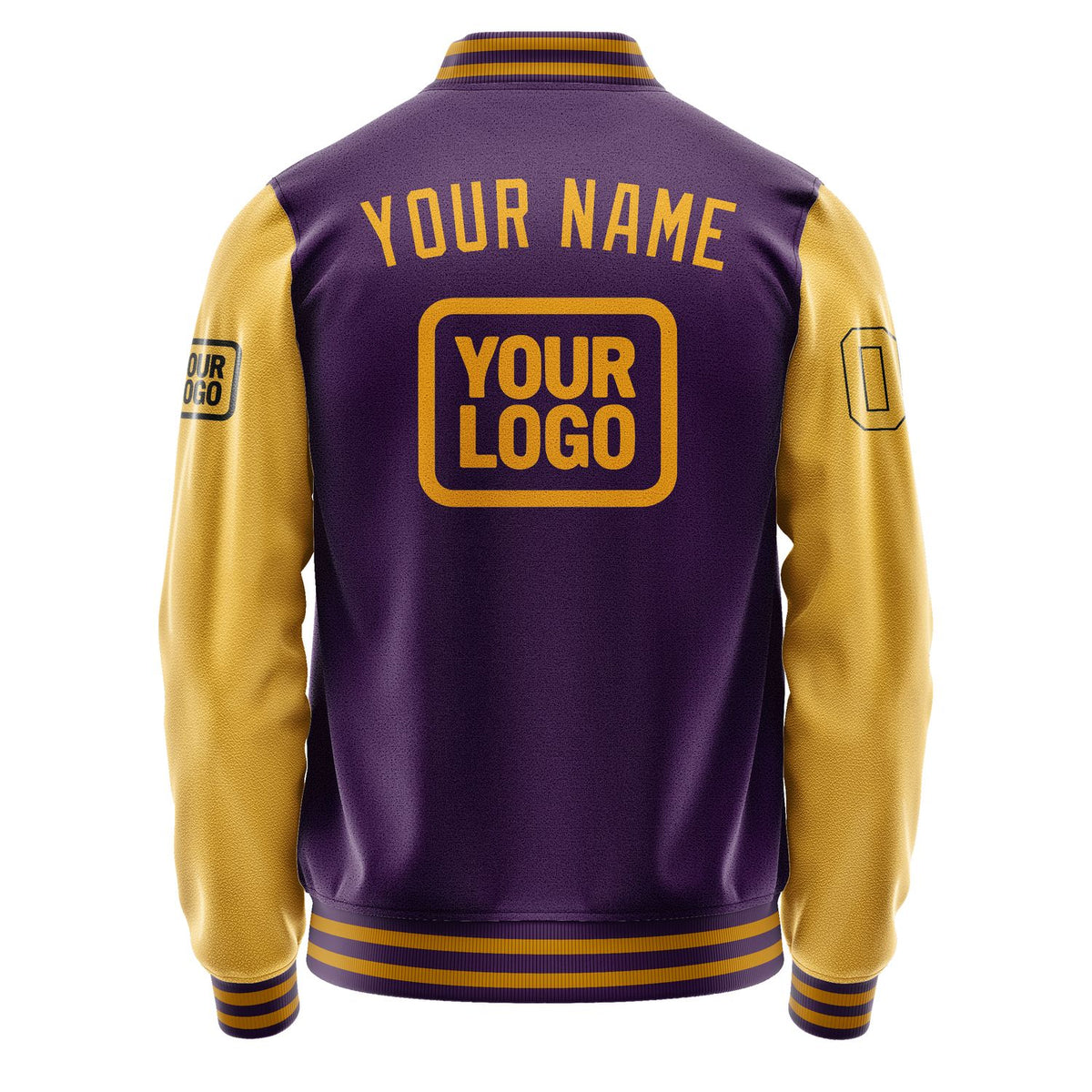 Custom Purple Yellow Jacket JA070719071917191917