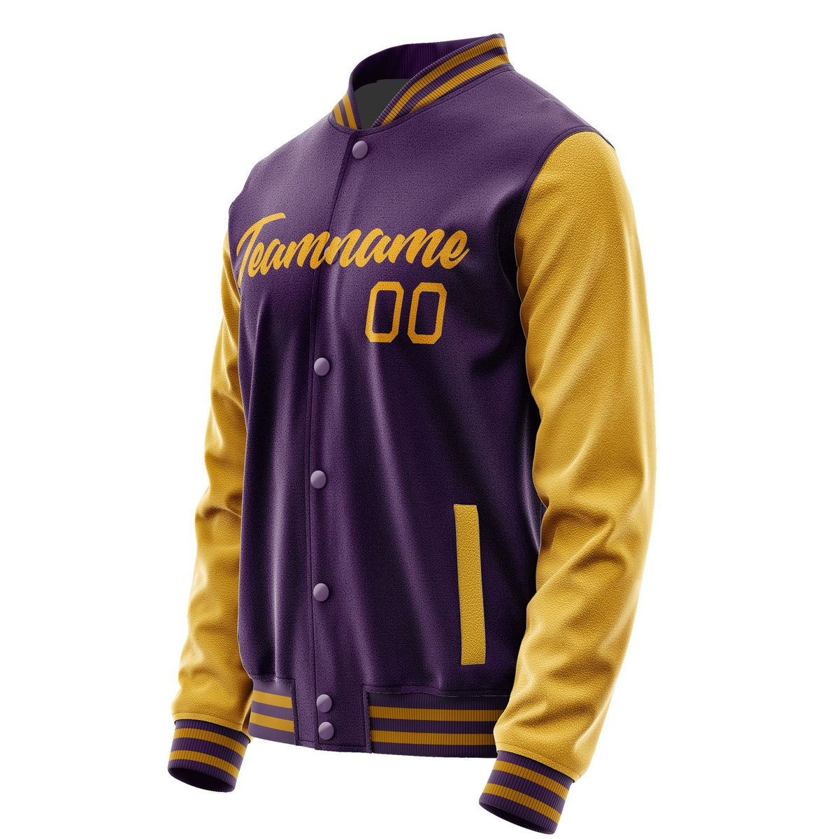 Custom Purple Yellow Jacket JA0707190718B21819