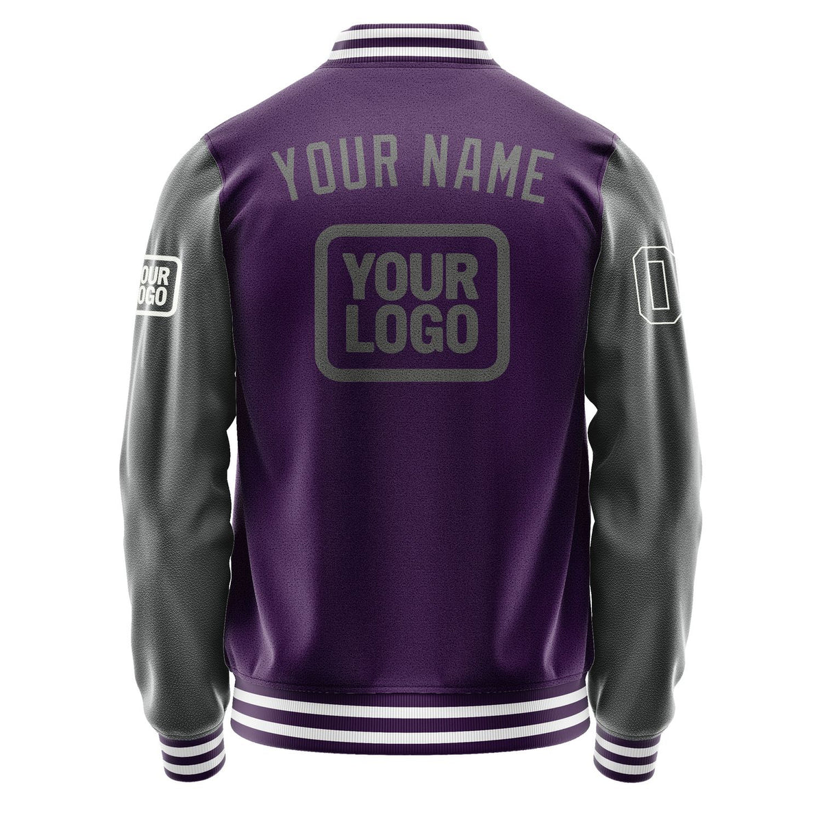 Custom Purple Dark Grey Jacket JA070720071818202018