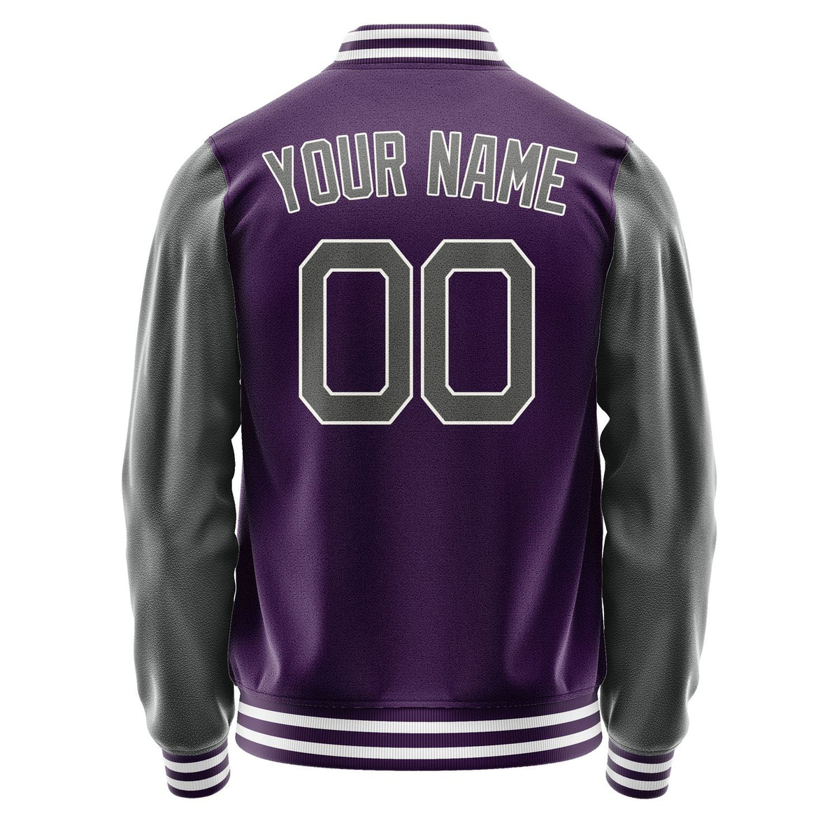 Custom Purple Dark Grey Jacket JA0707200717B21720