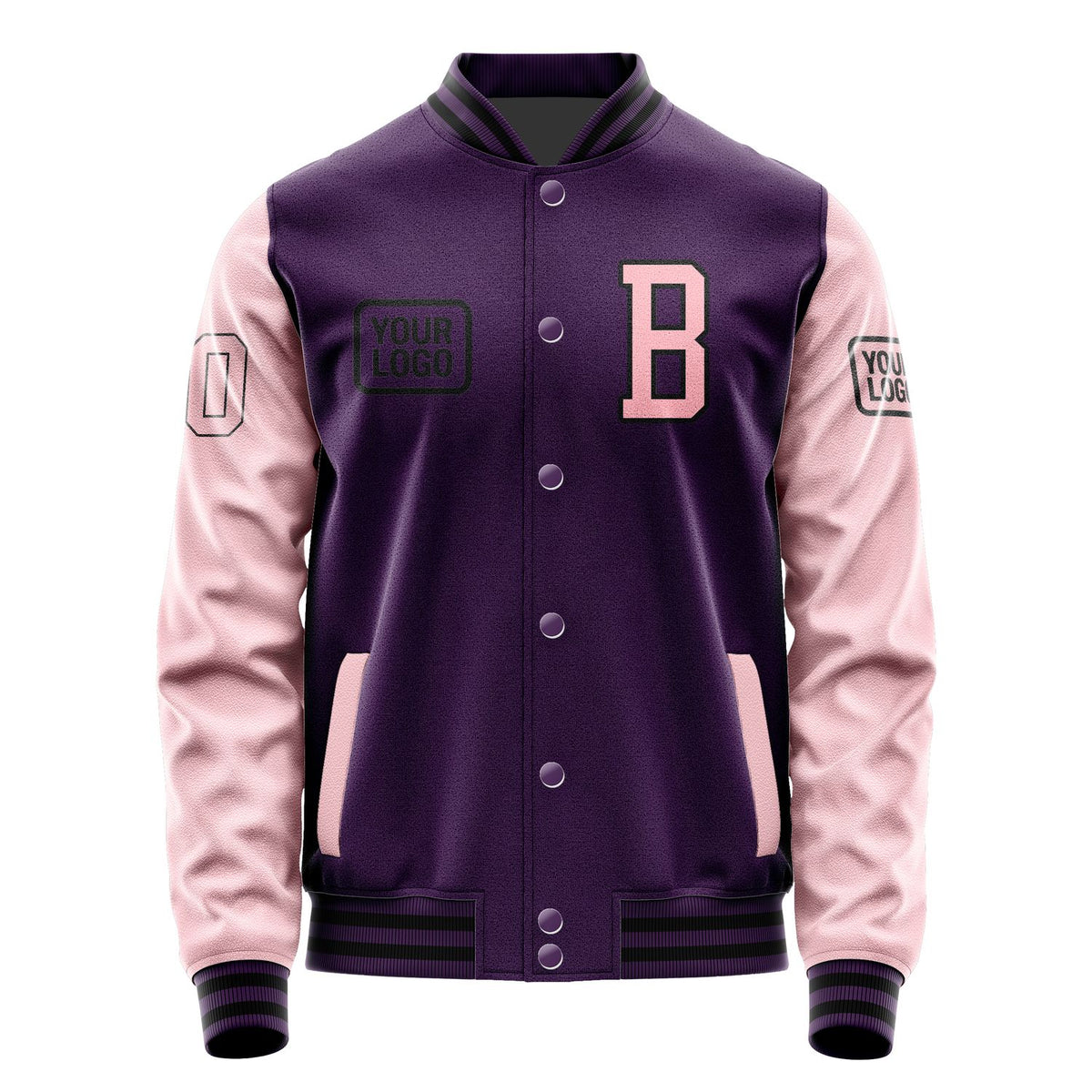 Custom Purple Light Pink Jacket JA070721071717212117