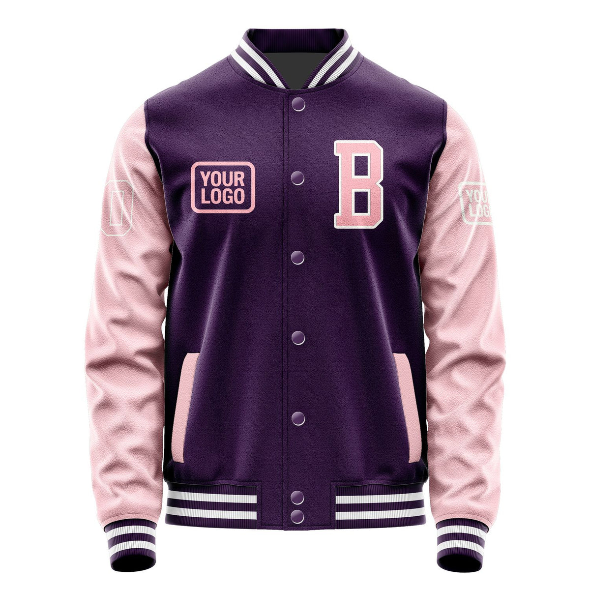 Custom Purple Light Pink Jacket JA070721071818212118