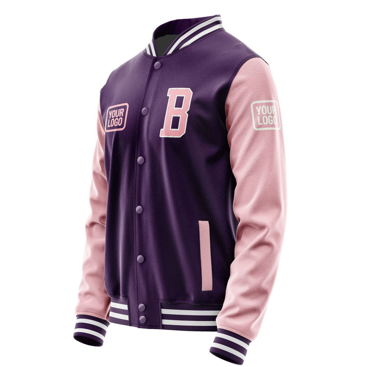 Custom Purple Light Pink Jacket JA070721071818212118