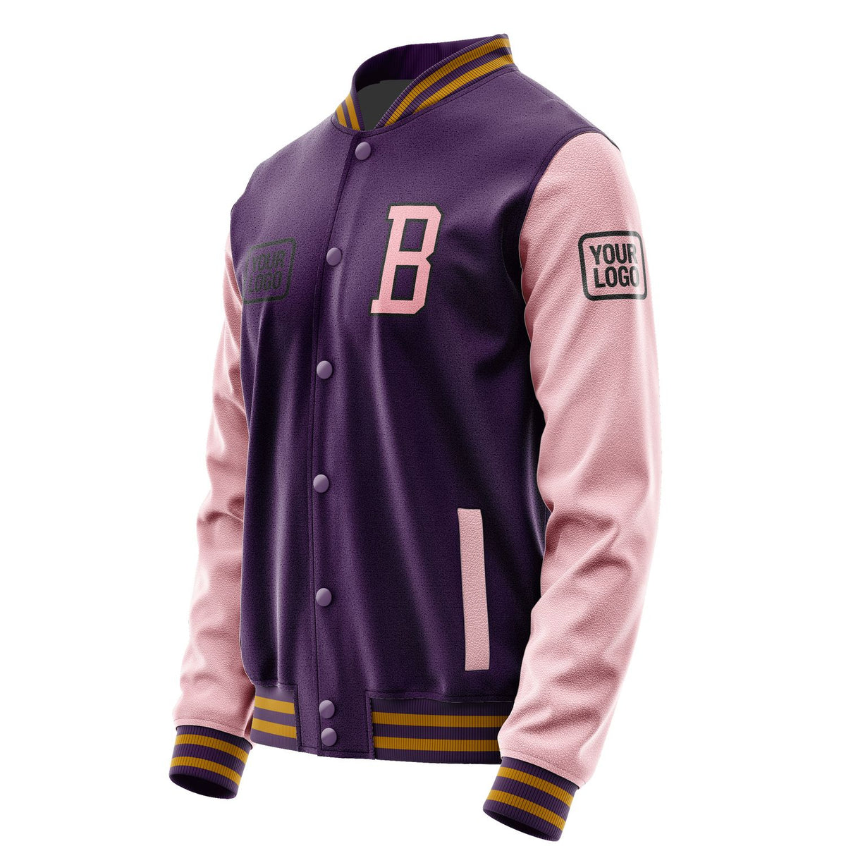 Custom Purple Light Pink Jacket JA070721071917212117