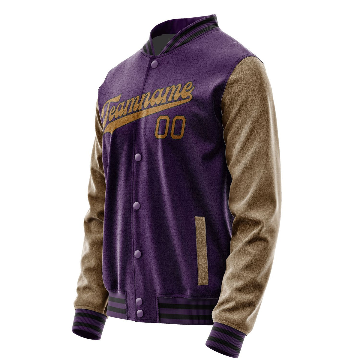 Custom Purple Khaki Jacket JA0707220717B31722