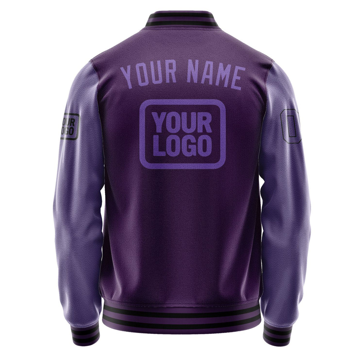 Custom Purple Light Purple Jacket JA070723071717232317