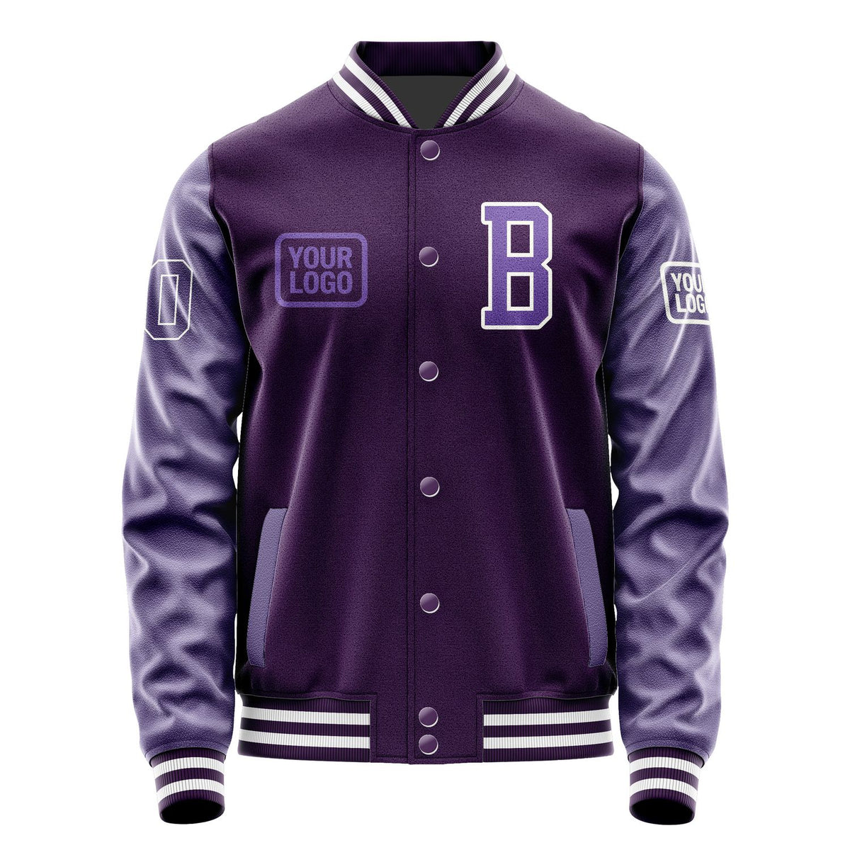 Custom Purple Light Purple Jacket JA070723071818232318