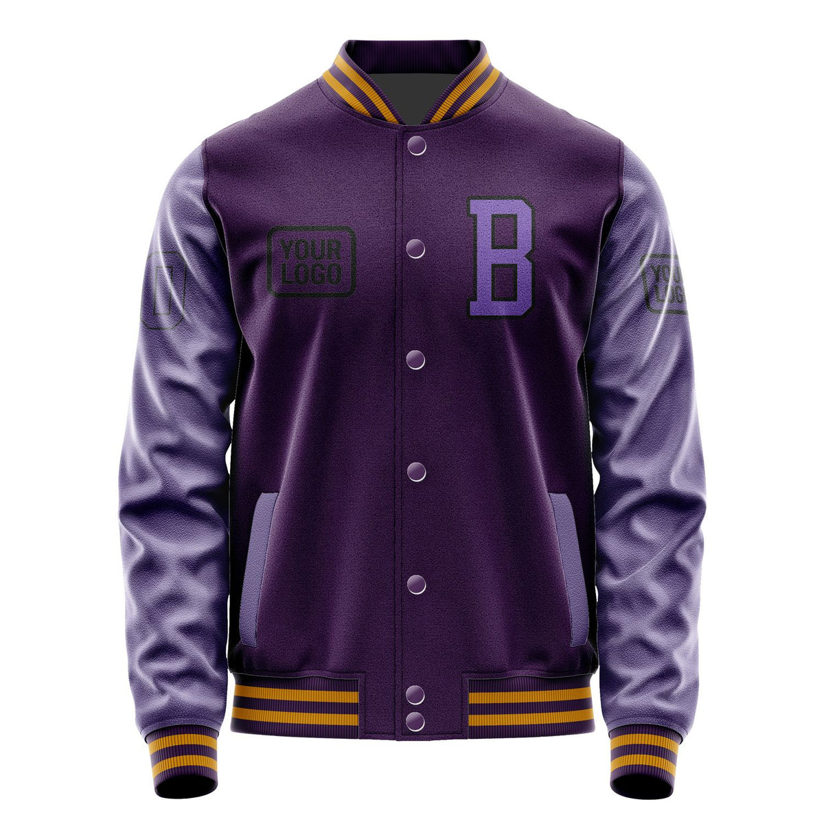 Custom Purple Light Purple Jacket JA070723071917232317