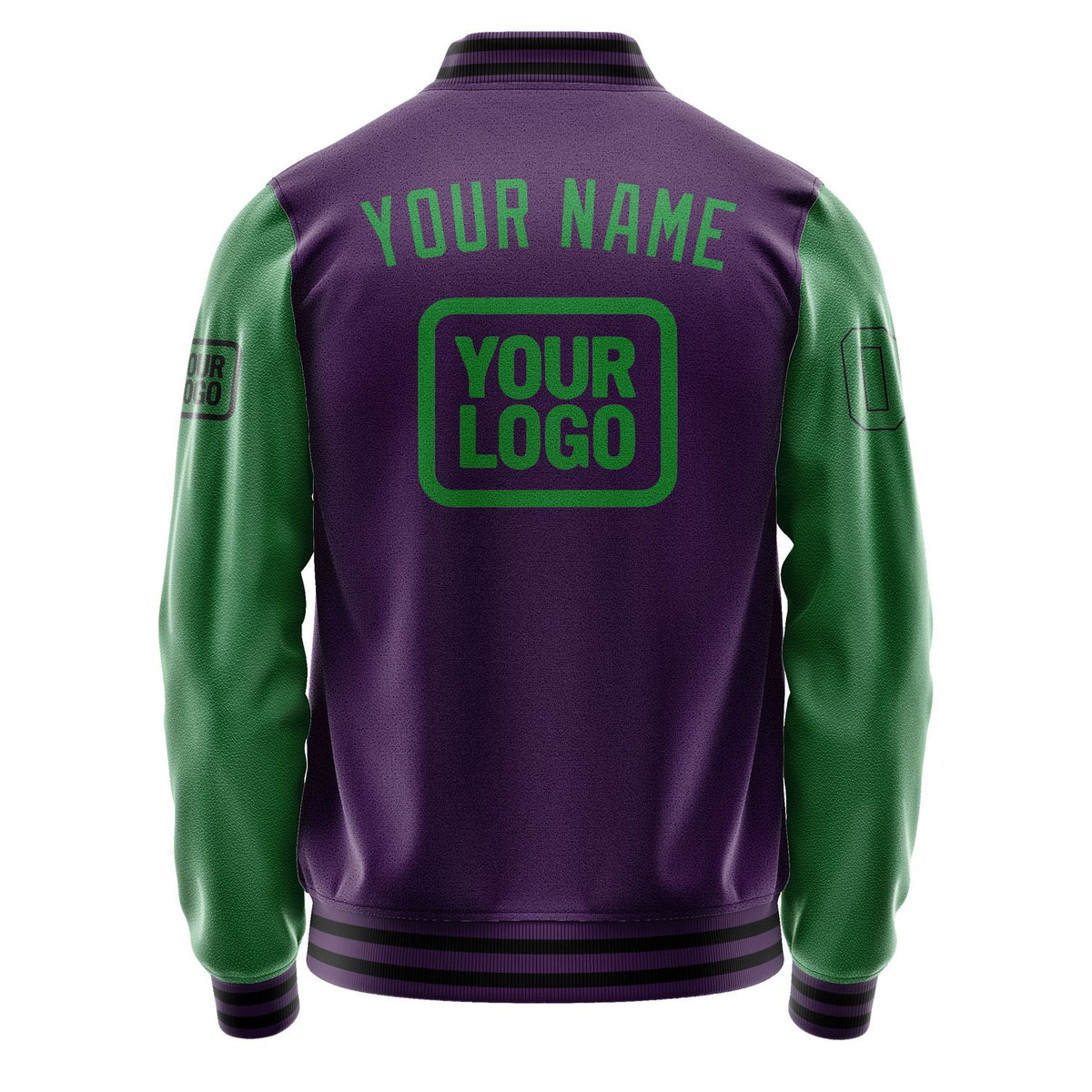 Custom Purple Emerald Green Jacket JA070724071717242417