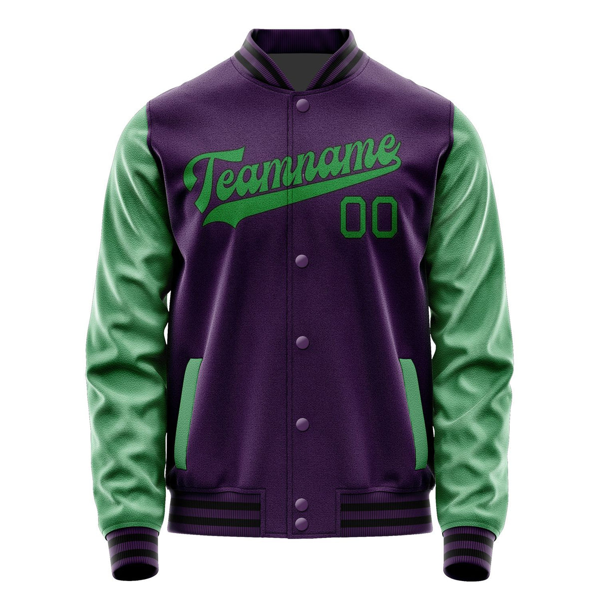 Custom Purple Emerald Green Jacket JA0707240717B31724