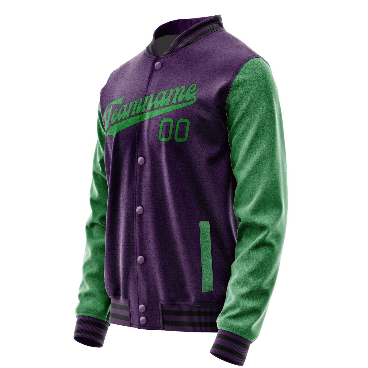 Custom Purple Emerald Green Jacket JA0707240717B31724