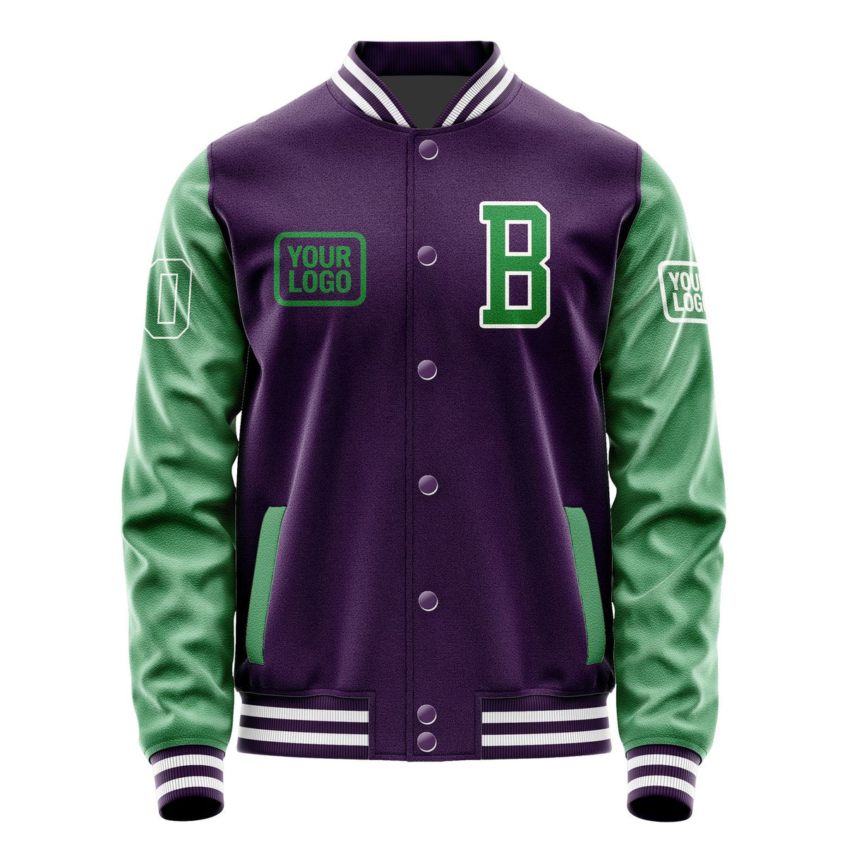 Custom Purple Emerald Green Jacket JA070724071818242418