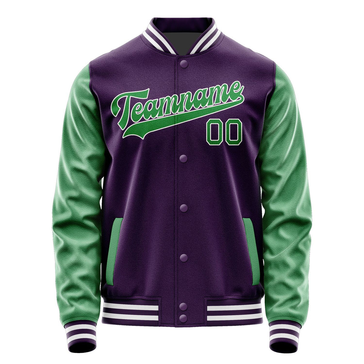 Custom Purple Emerald Green Jacket JA0707240718B31824