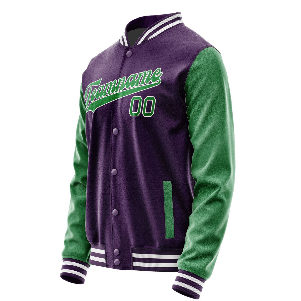 Custom Purple Emerald Green Jacket JA0707240718B31824