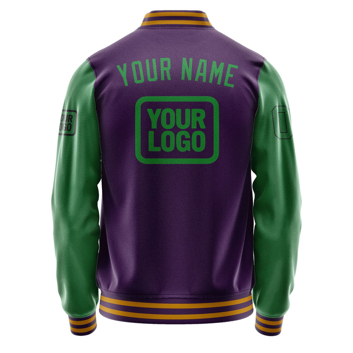 Custom Purple Emerald Green Jacket JA070724071917242417