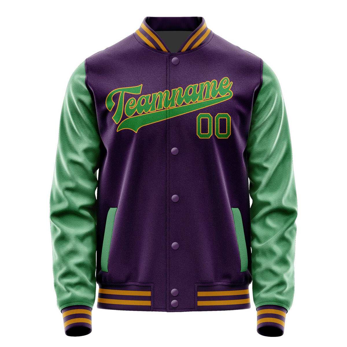 Custom Purple Emerald Green Jacket JA0707240719B31924