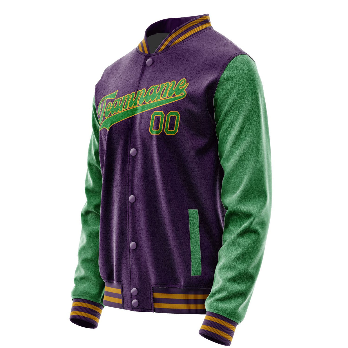 Custom Purple Emerald Green Jacket JA0707240719B31924