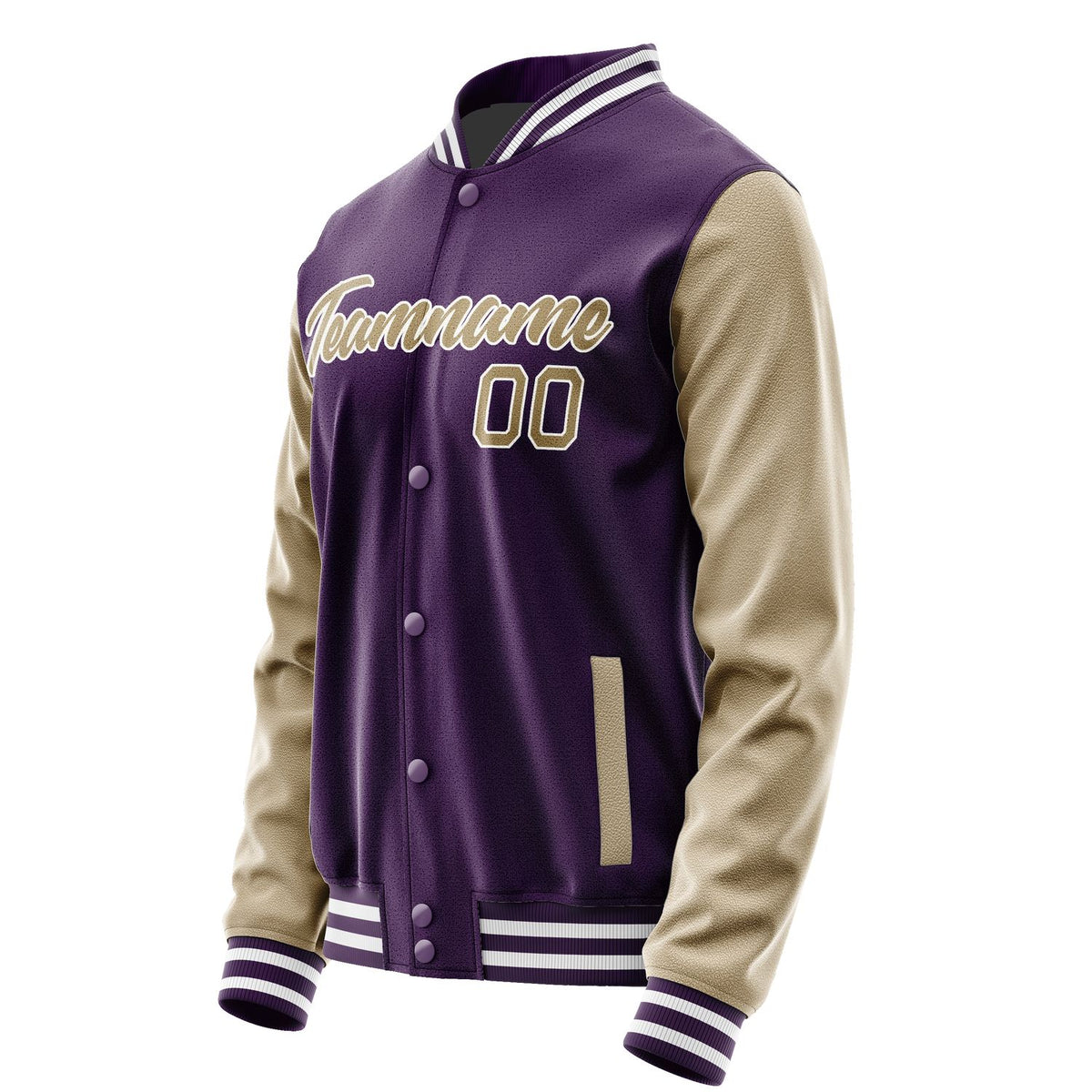 Custom Purple Light Khaki Jacket JA0707250717B21725