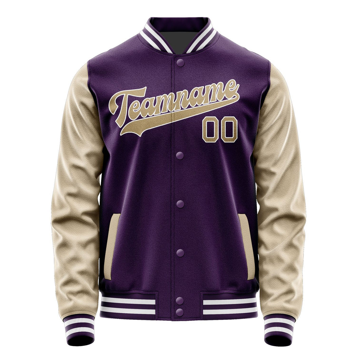 Custom Purple Light Khaki Jacket JA0707250718B31825