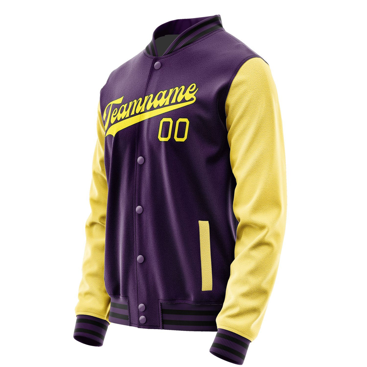 Custom Purple Light Yellow Jacket JA0707260717B31726