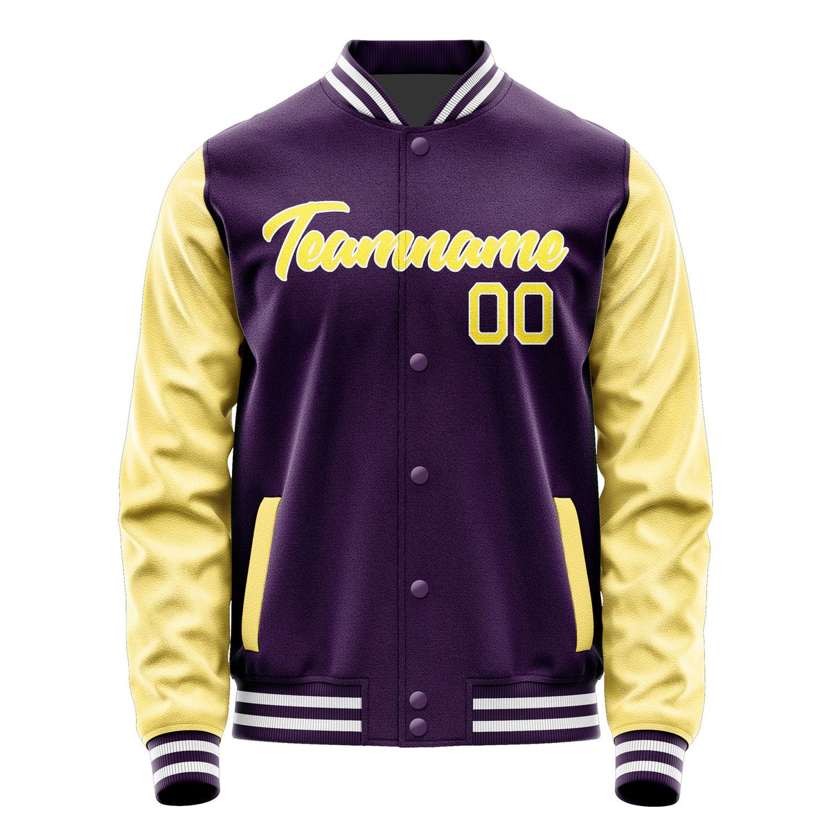 Custom Purple Light Yellow Jacket JA0707260717B21726