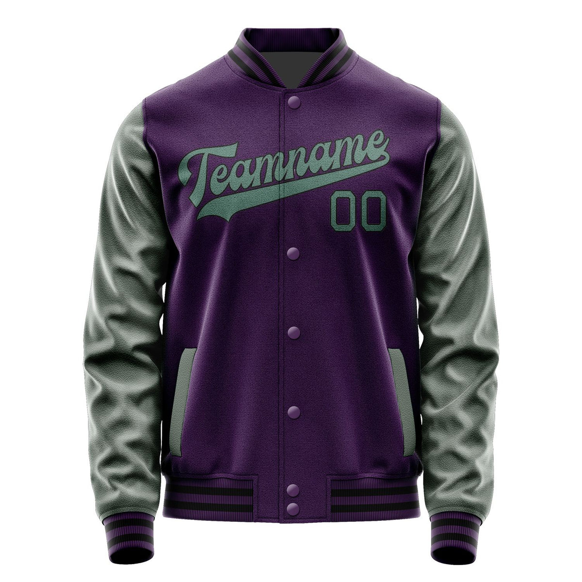 Custom Purple Blue Green Jacket JA0707270717B31727