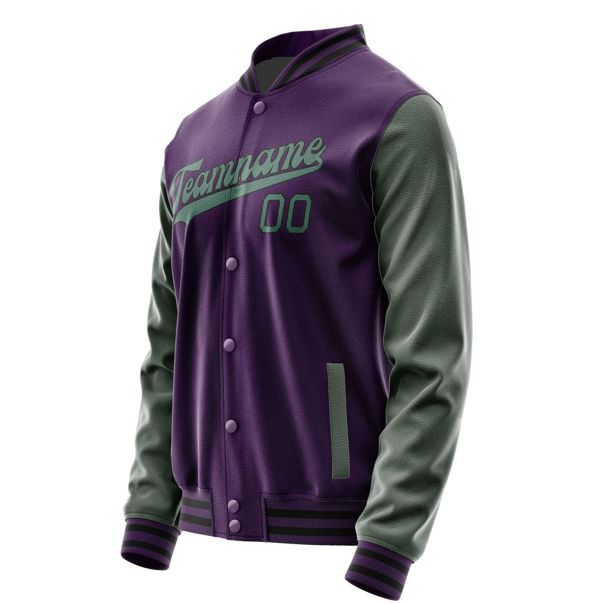 Custom Purple Blue Green Jacket JA0707270717B31727