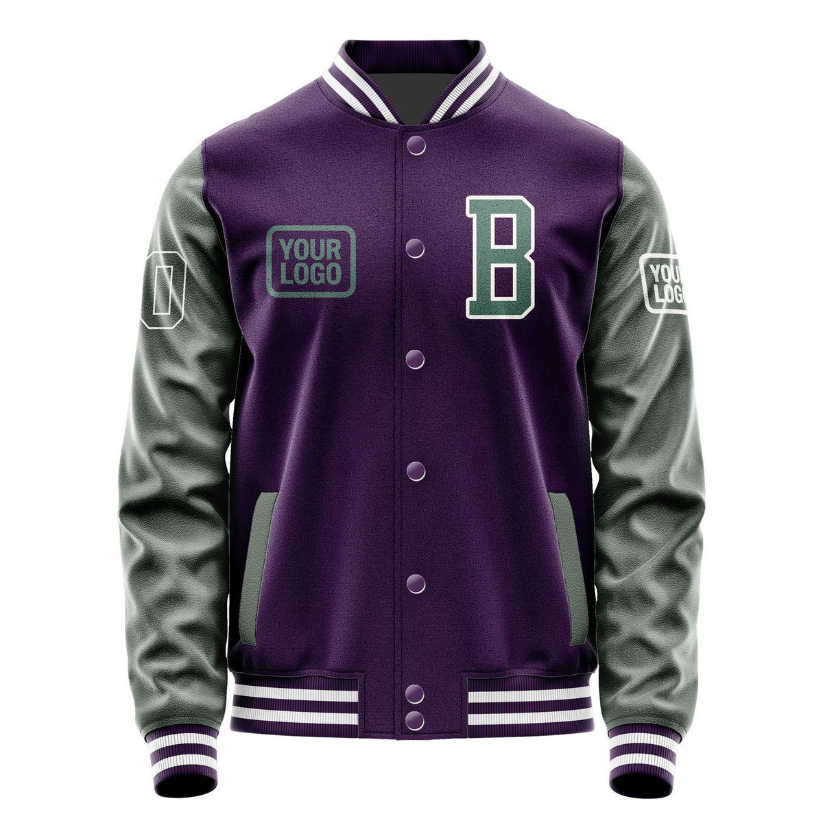 Custom Purple Blue Green Jacket JA070727071818272718