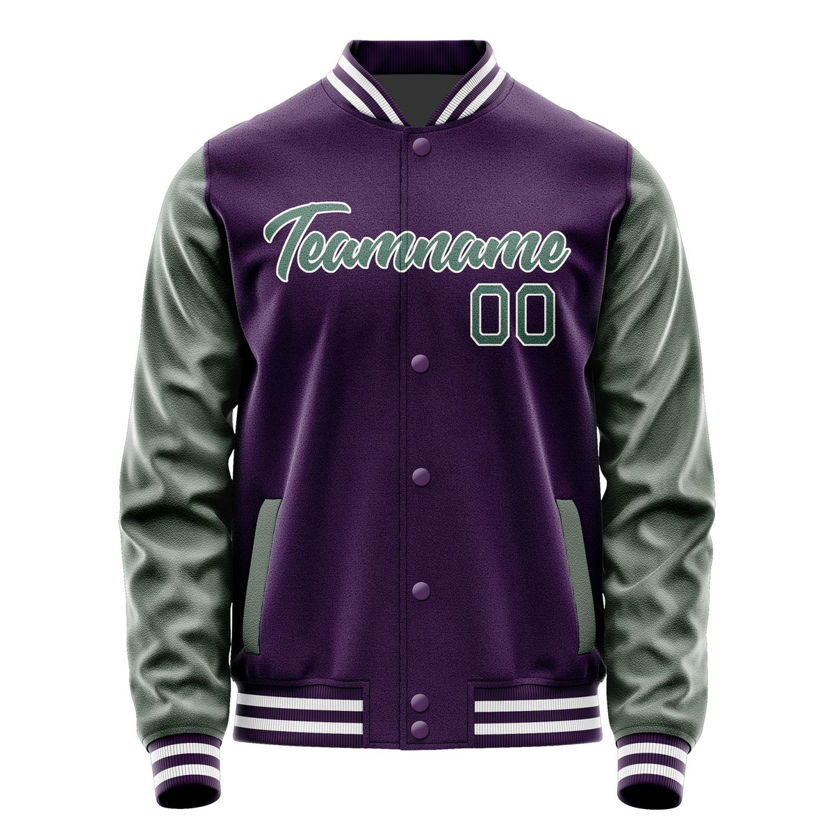 Custom Purple Blue Green Jacket JA0707270717B21727