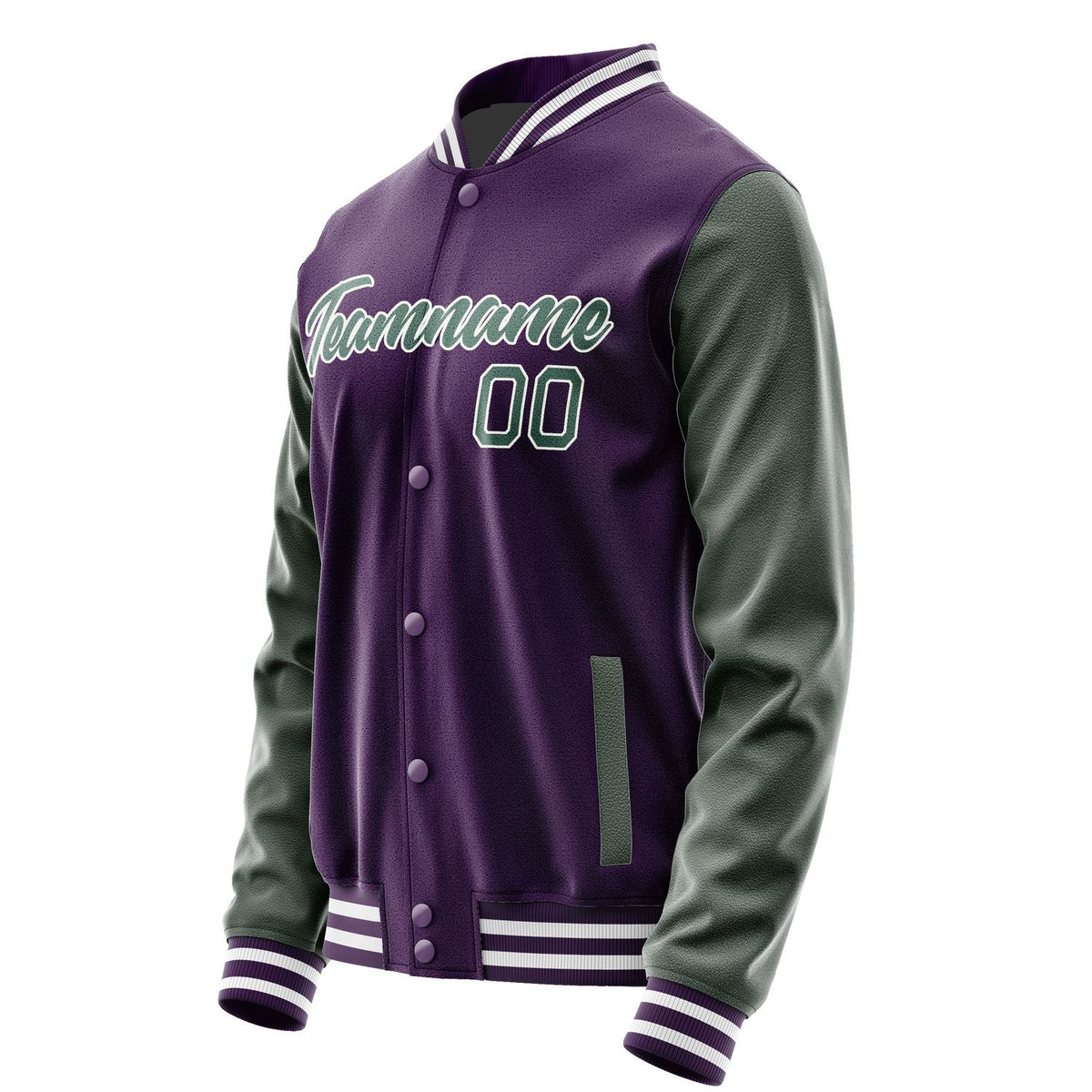 Custom Purple Blue Green Jacket JA0707270717B21727