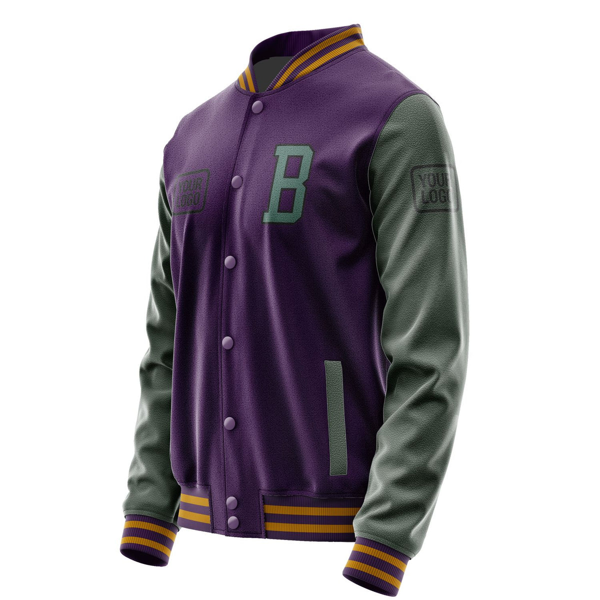 Custom Purple Blue Green Jacket JA070727071917272717