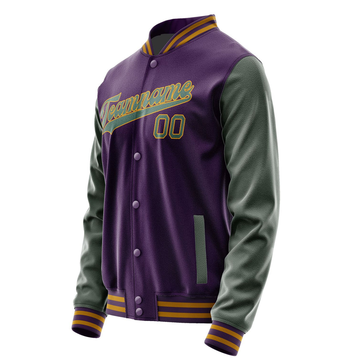 Custom Purple Blue Green Jacket JA0707270719B31927