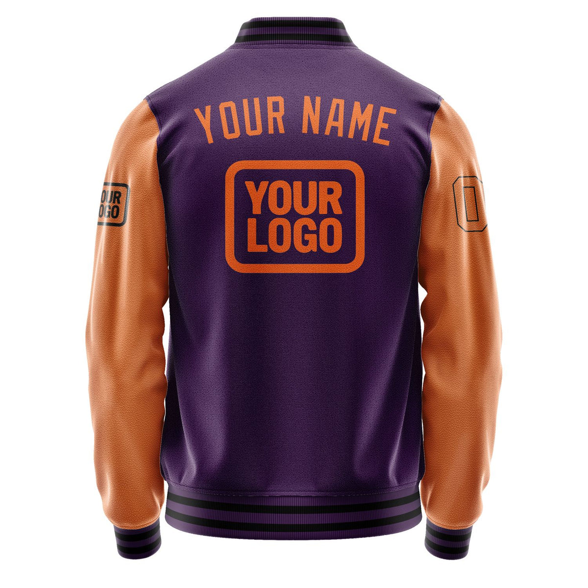 Custom Purple Orange Jacket JA070728071717282817