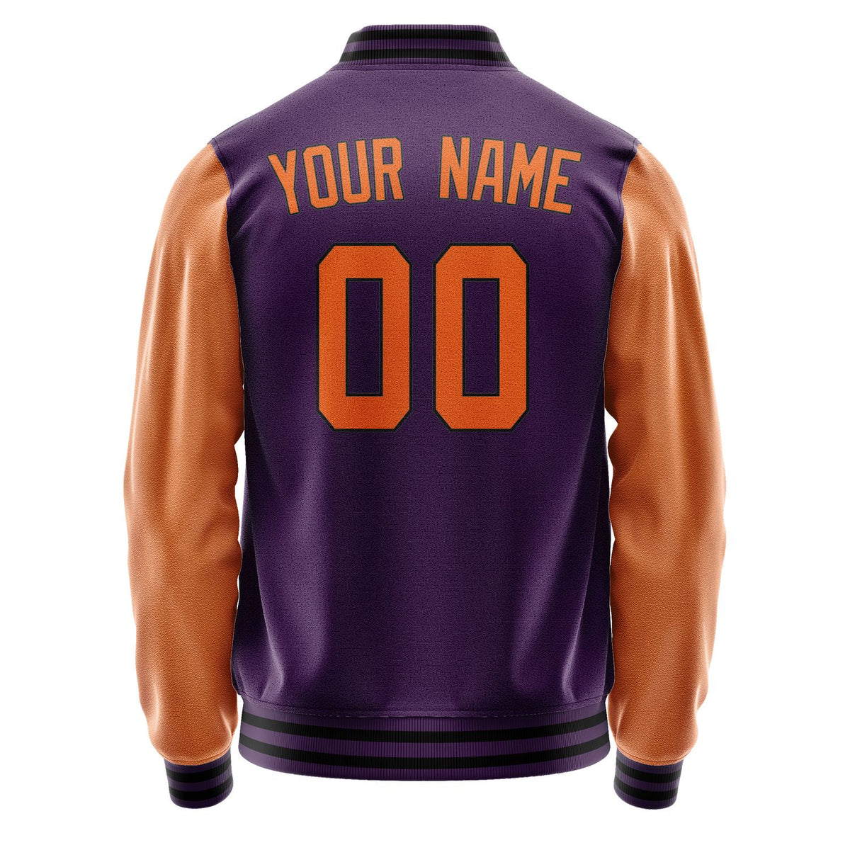 Custom Purple Orange Jacket JA0707280717B31728