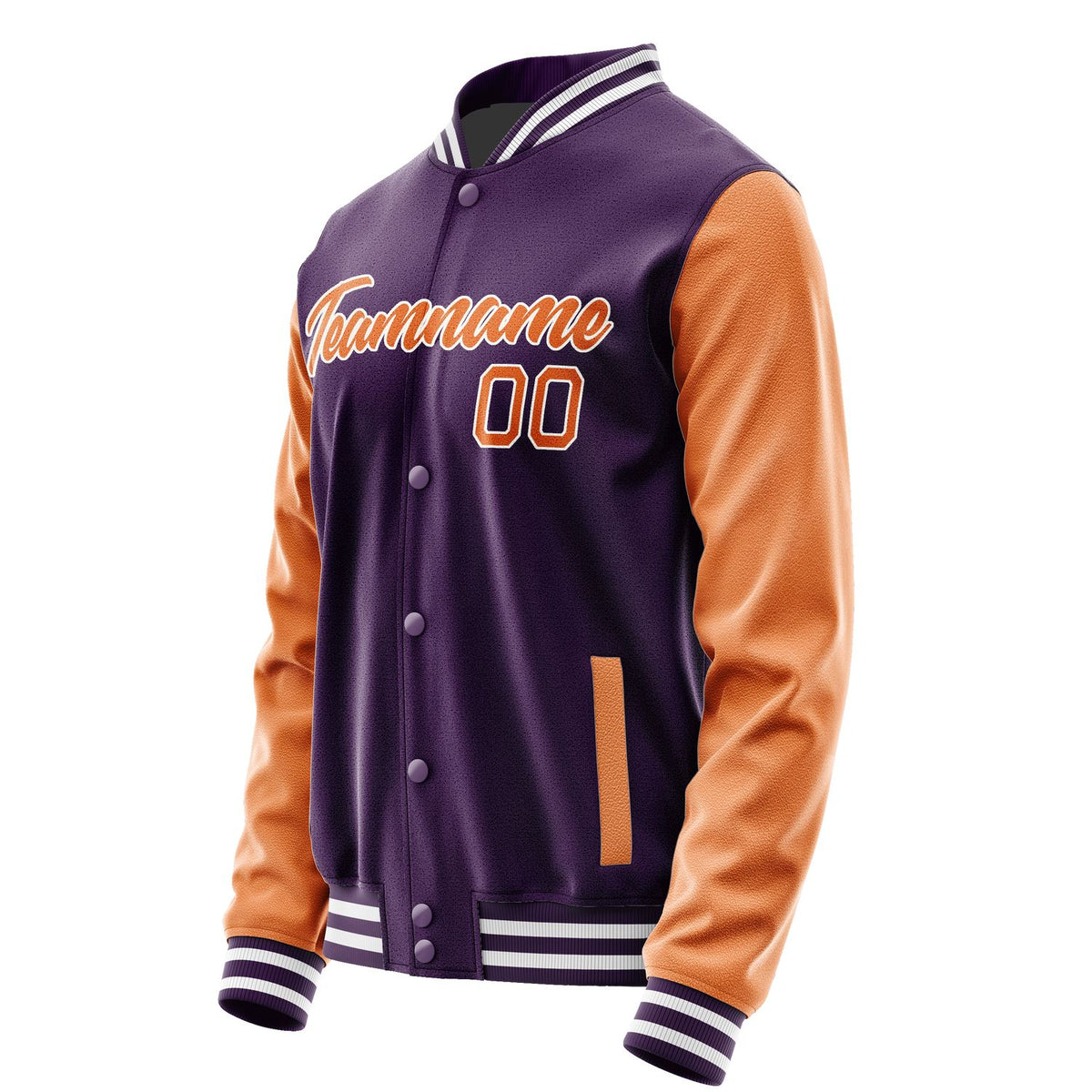 Custom Purple Orange Jacket JA0707280717B21728